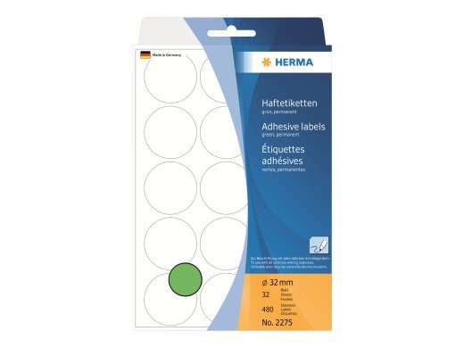 HERMA 32 mm ümmargused sildid, 480 silti, 2275