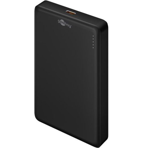 Goobay 10000mAh Magnetiline Juhtmevaba Powerbank Must