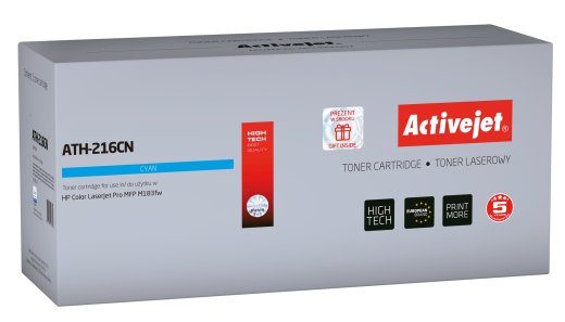 Activejet ATH-216CN Toner (HP 216A W2411A asendaja; Supreme; 850 lehekülge; sinine) tšhibiga
