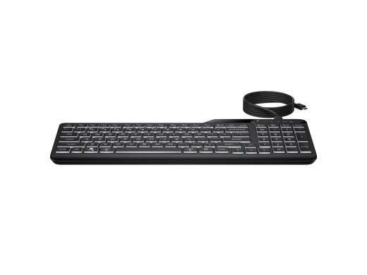HP 405 mitme seadme tagantvalgustusega juhtmega klaviatuur