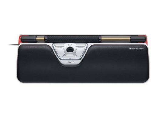 Contour RollerMouse Red Plus belaidė pelė juoda sidabrinė centrinio nurodymo įrenginys