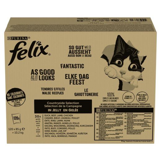 PURINA Felix Countryside Selection - märgkassitoit - 120x85g