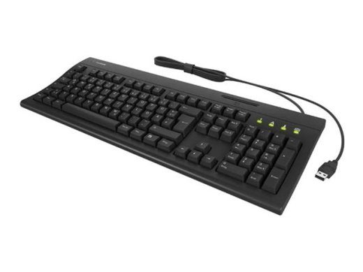 KeySonic KSK-8041U-CR mehaaniline juhtmega saksa klaviatuur
