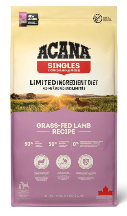 ACANA Singles Grass-Fed Lamb - kuiv koera toit - 17kg