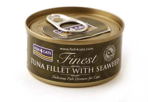 FISH4CATS Tuunikala filee vetikatega - niiske kassitoit - 70g