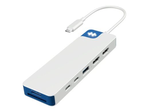 Hyper HyperDrive Flex 9 Port Dual 4K HDMI Dock, White/Blue HD4103BUGL HDMI ports quantity 2