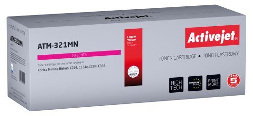 Activejet ATM-321MN tooner (asendajaks Konica Minolta TN321M; Supreme; 25000 lehekülge; magenta)