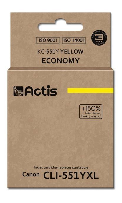 Actis KC-551Y Ink (replacement for Canon CLI-551Y; Standard; 12 ml; yellow)