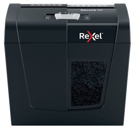 Rexel Secure X6 paberipurusti ristpurustamine 70 dB must