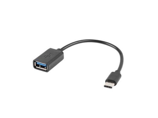 Lanberg USB 2.0 0,15 m USB A USB C kaabel must