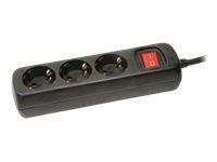 LogiLink 3-Pin pistikupesa kast 16A must 1.4m