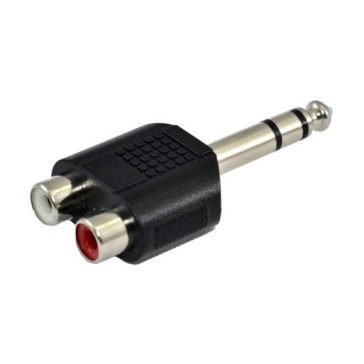 SSQ HA7 - Adapter, 2 x RCA emane - 6,3 mm stereoliides