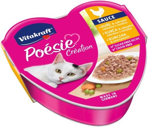 VITAKRAFT POESIE CREATION SOS kana/köögiviljad - märgkassitoit - 85 g