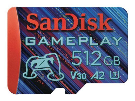 SanDisk GamePlay microSDXC UHS-I mälukaart 512GB, 190MB/s