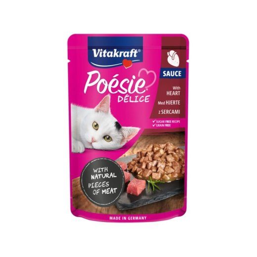 VITAKRAFT POESIE DELICE südamed - märgkassitoit - 85 g