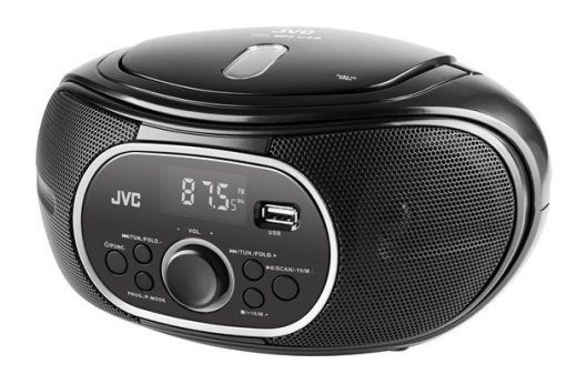 JVC RD-E221B Boombox raadio must