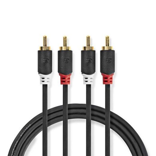 Nedis audio kaabel 2x RCA -> 2 x RCA 1m