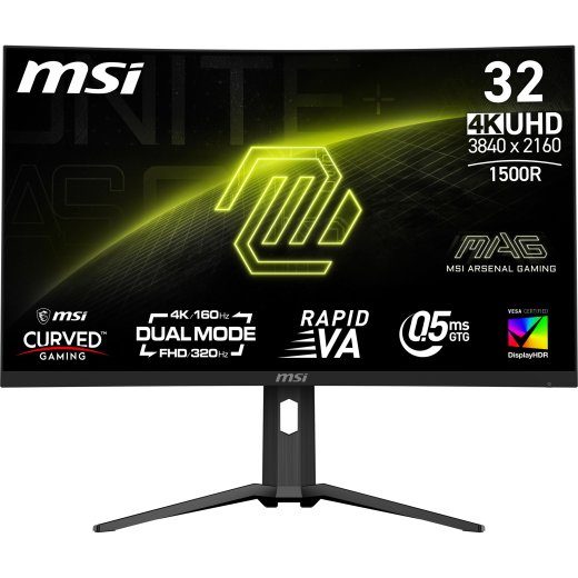 MSI MAG 321CUPDF 31,5-tolline 4K (3840 x 2160) DisplayPort HDMI 160 Hz monitor