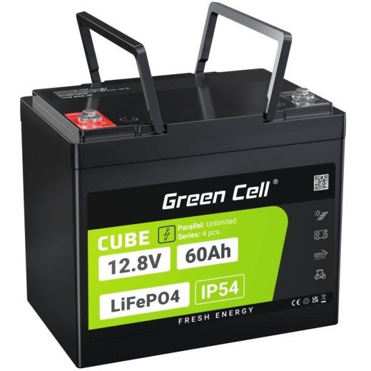 Green Cell LFPGC12V60AH Lithium Iron Phosphate UPS Battery 12.8 V 60 Ah