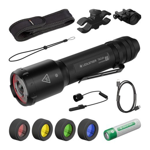 Ledlenser TAC6R Taktikaline Väliskomplekt Taktikaline 2000 lm taskulamp koos tarvikutega