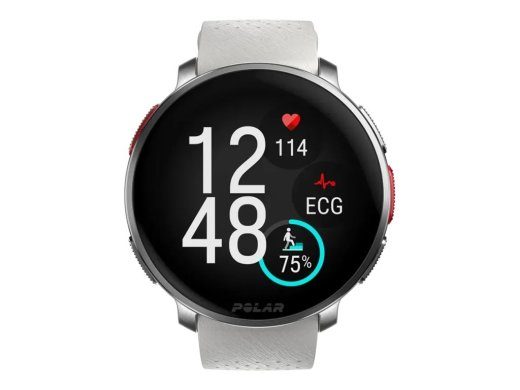 Polar Vantage V3 oranžinis sidabrinis baltas sportinis laikrodis