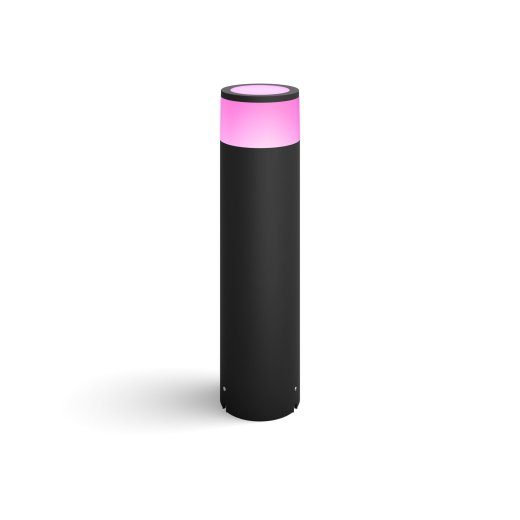 Philips Hue WCA Calla Outdoor Large Bollard, Black 8 W 2000-6500 Hue White Colour Ambiance