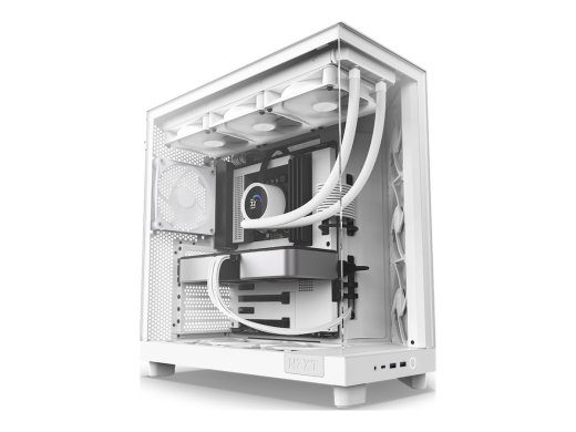 NZXT H Series H6 Flow Tower ATX korpus valge