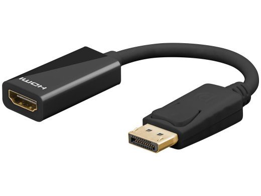 Goobay DisplayPort kuni HDMI adapter, 8K60Hz, must