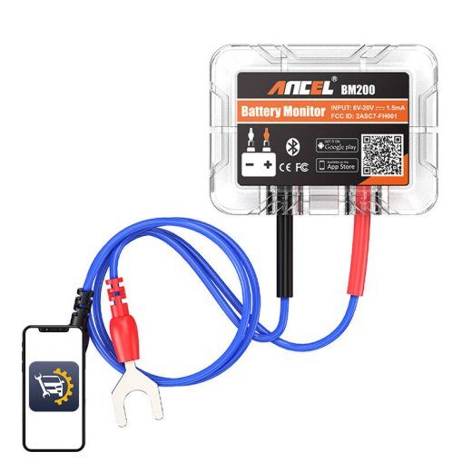 Bluetoothi aku testri Ancel BM200 6-20V DC