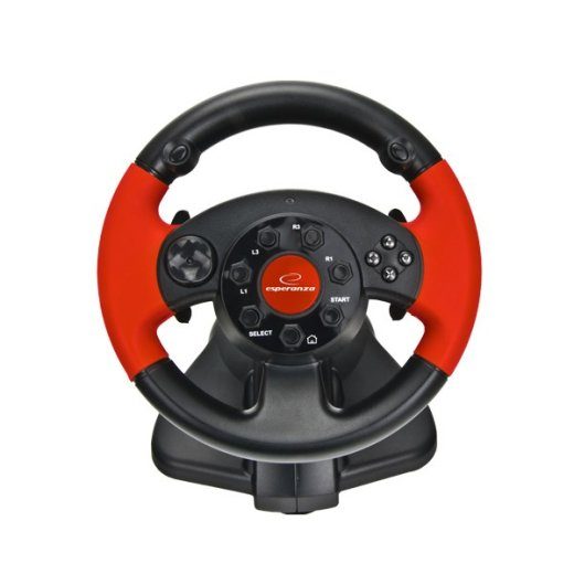 ESPERANZA EG103 žaidimų valdymo svirtis PC, Playstation 2, Playstation 3 skaitmeninė juoda, raudona