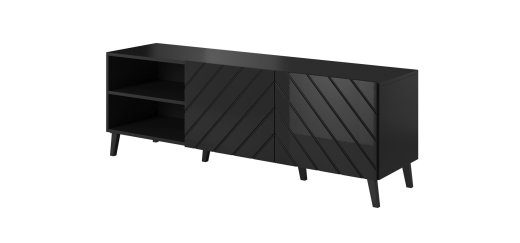RTV kapp ABETO 150x42x52 must läikiv