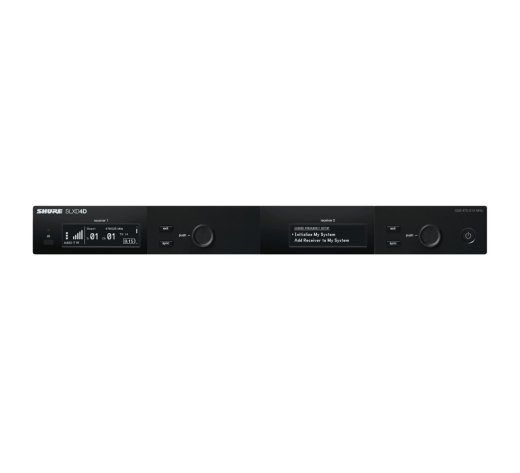 Shure SLXD4DE-G59 wireless microphone receiver, 470 - 514 MHz