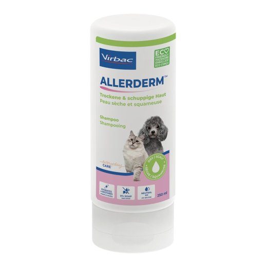 VIRBAC Allerderm kuiv ja ketendav nahk - šampoon koertele ja kassidele - 250 ml