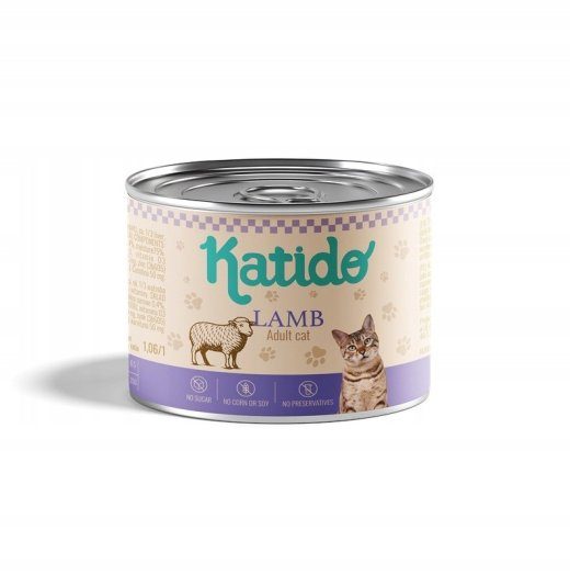 KATIDO Lambast - märgine kassitoit - 200g