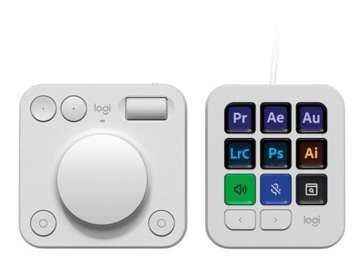 Logitech Master Series MX Creative Console klaviatūra ir ratukas RGB laidinis