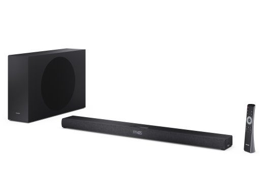 Sharp 2.1ch Ultra-köhar Dolby Atmos/DTS Virtual: X Helipank juhtmevaba subwooferiga HT-SBW320 360 W Bluetooth Juhtmevaba ühendus Must