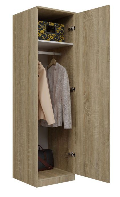Topeshop SD-50 SON KPL magamisruumi kapi/kapis 5 riiulit 1 ukse(t) Tamm