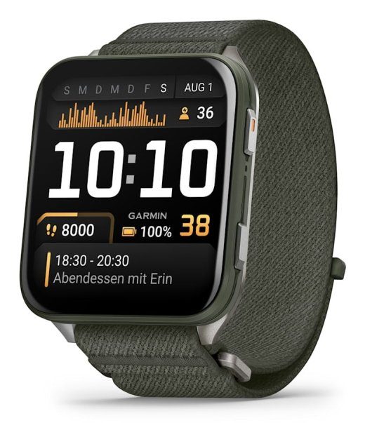 Garmin Venu X1 5.08 cm (2") AMOLED Skaitmeninis 448 x 486 pikselių jutiklinis ekranas Pilkas Wi-Fi GPS (palydovas)
