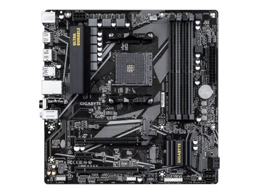 Gigabyte B550M DS3H AC R2 Töötlusmudel AMD Töötluse pesa AM4 DDR4 DIMM Toetatud kõvaketta liidesed SATA, M.2 SATA ühenduste arv