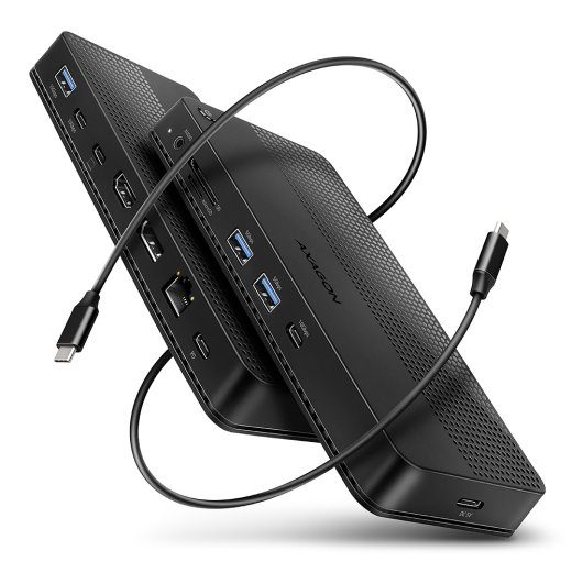 AXAGON USB4 40Gbps DUAL 4K DISPLAY 12in1 Dokk HMC-U4