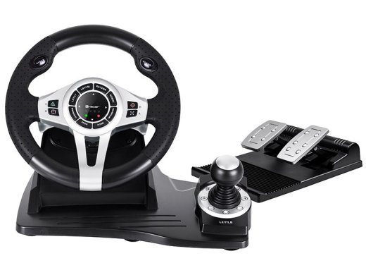 Tracer TRAJOY46524 Must roolisulgur + pedaalid Mängukontrollör PlayStation 4 ja PlayStation 3 jaoks