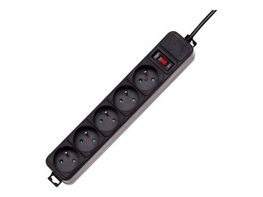 Akyga AK-SP-05A ülesande kaitse 5-Pin 10A must 1.8m
