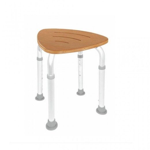 Wooden bathroom stool
