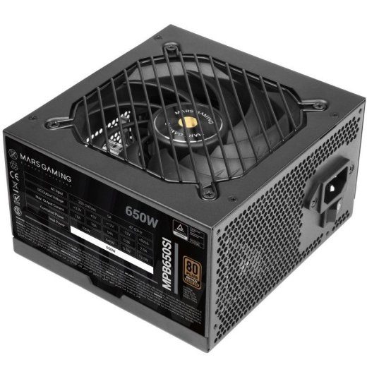 Mars Gaming MPB650SI toiteplokk 650 W 24-pin ATX ATX Must