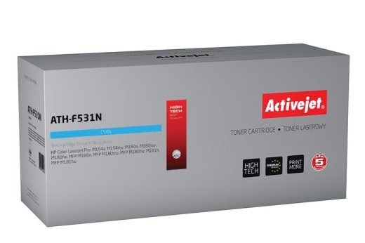 Activejet ATH-F531N toner (asendus HP 205A CF531A jaoks; Supreme; 900 lehte; tsüaan)