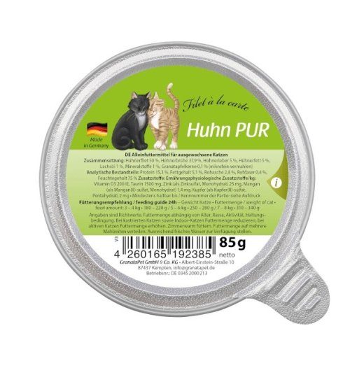 GRANATAPET Filet á la carte Kana - niiske kassitoit - 85g