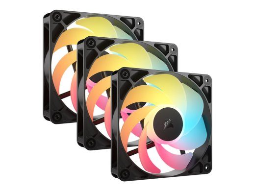 CORSAIR RS120-R Ventilator 3tk Must 120 mm
