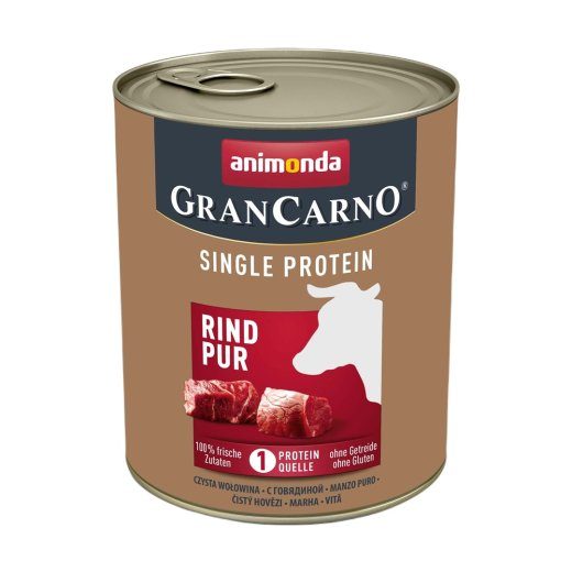 Animonda GranCarno täiskasvanud ühe valguallika veise märgkoeratoit 800g