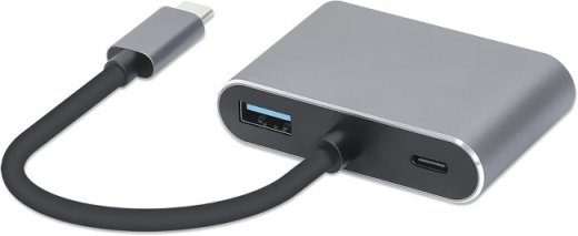iBox IUHCHDVGA USB Type-C Hub 4-ühes USB 3.0 + PD 100W + HDMI 4K 30Hz + VGA Full HD