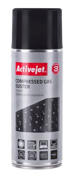 Activejet AOC-200 Suruõhk (400 ml). Õhupihusti raskesti ligipääsetavate kohtade puhastamiseks.